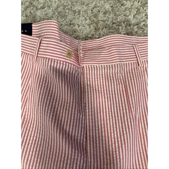 NEW WITH TAGS Tommy Hilfiger Pink And White Striped‎ Dress Pants Size 42X32 - Picture 2 of 9